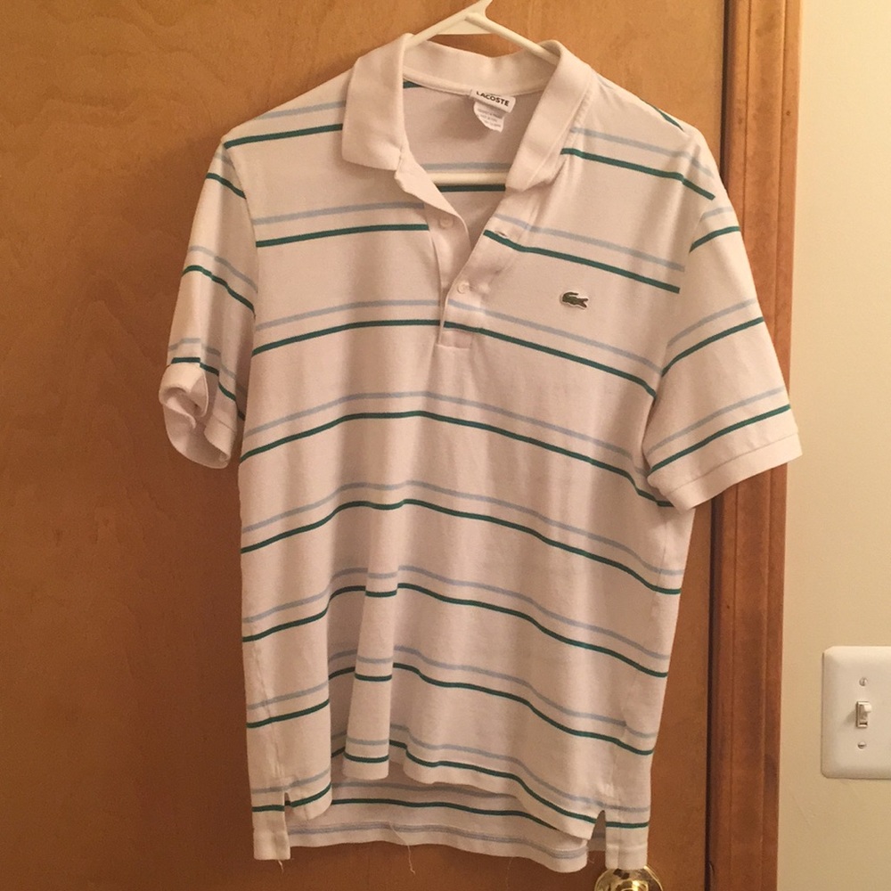 Lacoste striped polo
